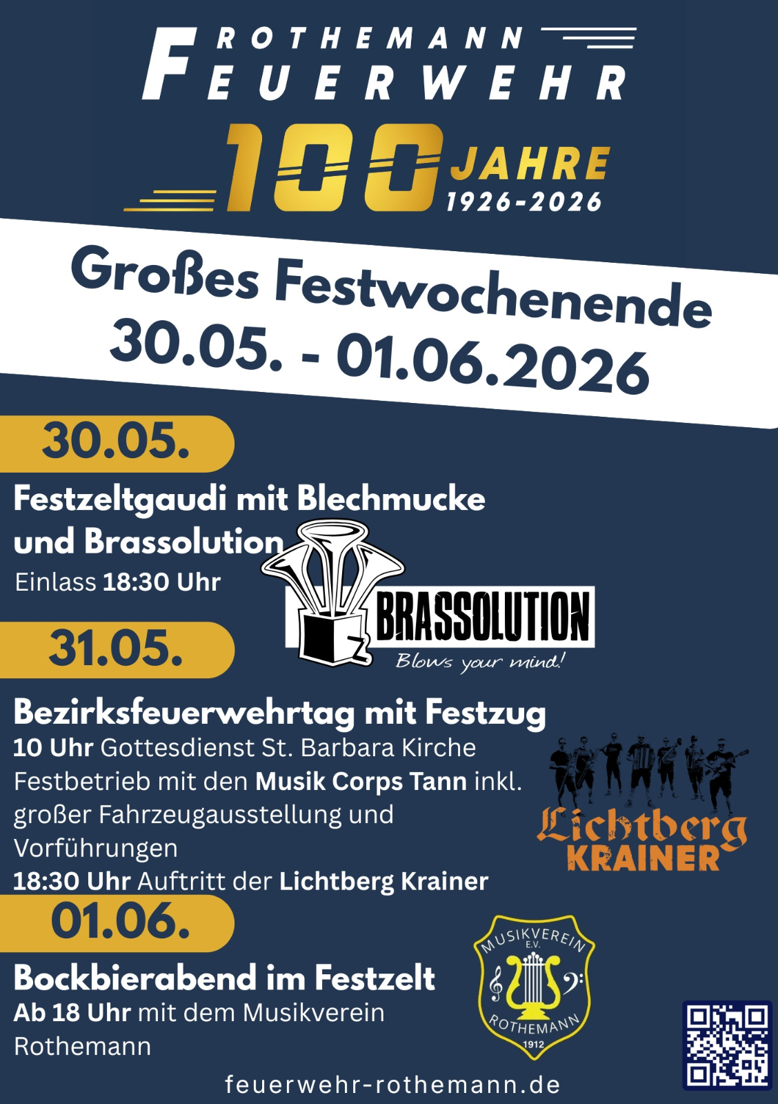 Feuerwehrfest zum 100jährigen in Rothemann  Bild 2
