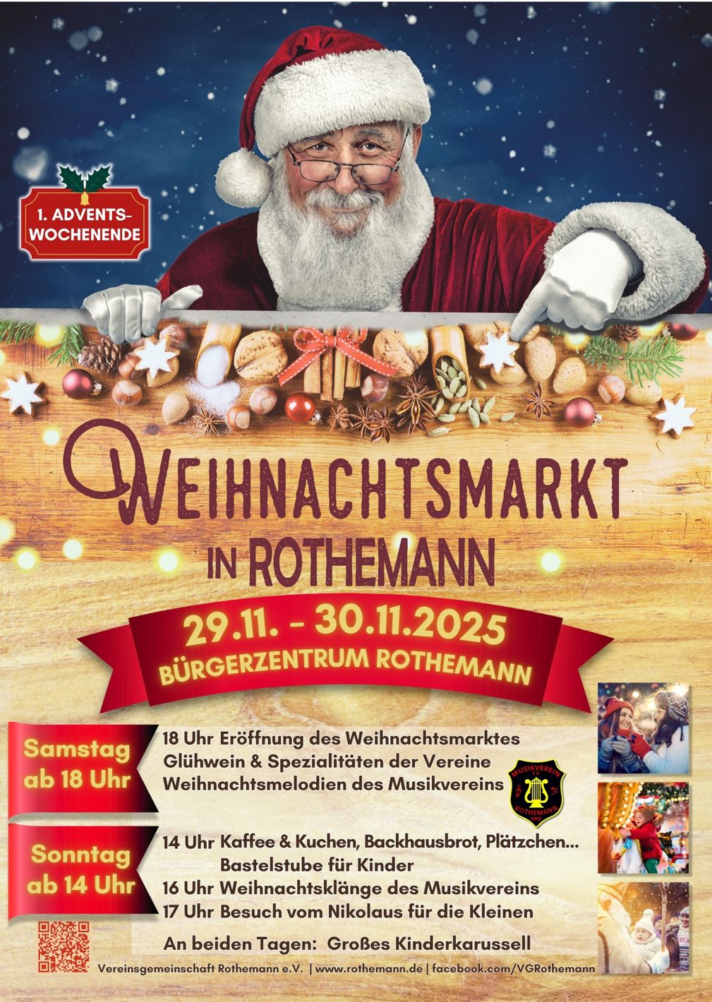 Weihnachtsmarkt in Rothemann am 1. Adventswochenende Bild 1