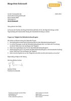 Anfrage der Bürgerliste - Behindertenbeauftragter