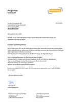 Anfrage der Bürgerliste - Citybahn - Zubringerbusse