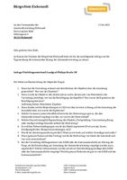 Anfrage der Bürgerliste - Flüchtlingsunterkunft