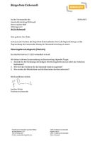 Anfrage der Bürgerliste - Hinweisgeberschutzgesetz