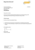 Anfrage der Bürgerliste - LOI Smartcampus