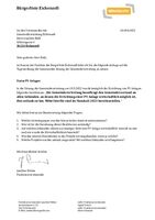 Anfrage der Bürgerliste - Status PV Anlagen