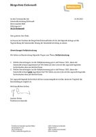 Anfrage der Bürgerliste - Stellplatzsatzung