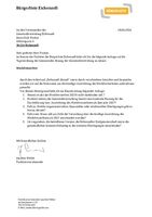 Anfrage der Bürgerliste -  Weckfresserfest