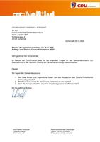 Anfrage der CDU-Fraktion - Corona-Ferienbonus