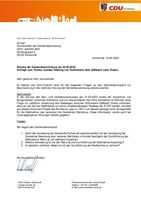 Anfrage der CDU-Fraktion - Radweg Rothemann Döllbach Thalau