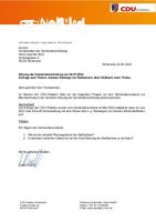 Anfrage der CDU-Fraktion - Radwege Rothemann Döllbach Thalau