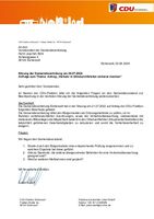 Anfrage der CDU-Fraktion - Verkehr in Ortsdurchfahrten sicherer machen