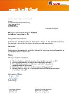 Anfrage der CDU - Helfer vor Ort