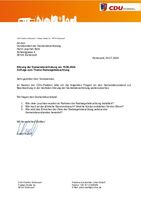 Anfrage der CDU - Radwegebeleuchtung