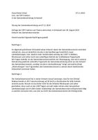 Anfrage der FDP-Fraktion - Zusatzfrage zur Anfrage der FDP-Fraktion vom 30. August 2024