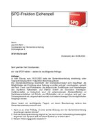 Anfrage der SPD-Fraktion - Hochwassersatzung