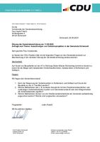 Anfragen der CDU Fraktion - Auswirkungen von Verkehrsprojekten