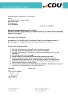 Anfragen der CDU-Fraktion - Klageverfahren Neubau Turmstraße 18