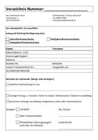 Antrag auf Fischereischein