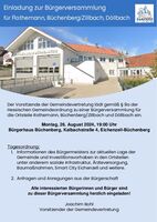 Einladung Bürgerversammlung in Büchenberg
