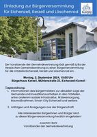 Einladung Bürgerversammlung in Kerzell