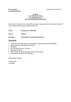 Einladung zur 10. öffentlichen Sitzung Jugendparlament 2021-2023