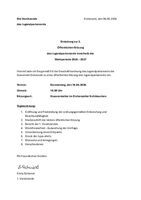 Einladung zur 2. öffentlichen Sitzung des Jugendparlaments 2025-2027