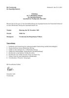 Einladung zur 3. öffentlichen Sitzung 2021-2023