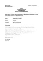 Einladung zur 6. öffentlichen Sitzung 2021-2023