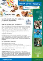 Flyer Ferienaktivwoche 2025