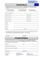 Grenzenlos e.V. Beitrittserklärung