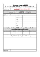 Meldung besondere Ehrung