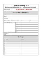 Meldung Mannschaften