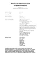 Niederschrift über die konstituierende Sitzung 2025-2027