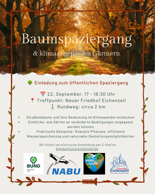 2026 Baumspaziergang & klimaangepasstes Gärtnern