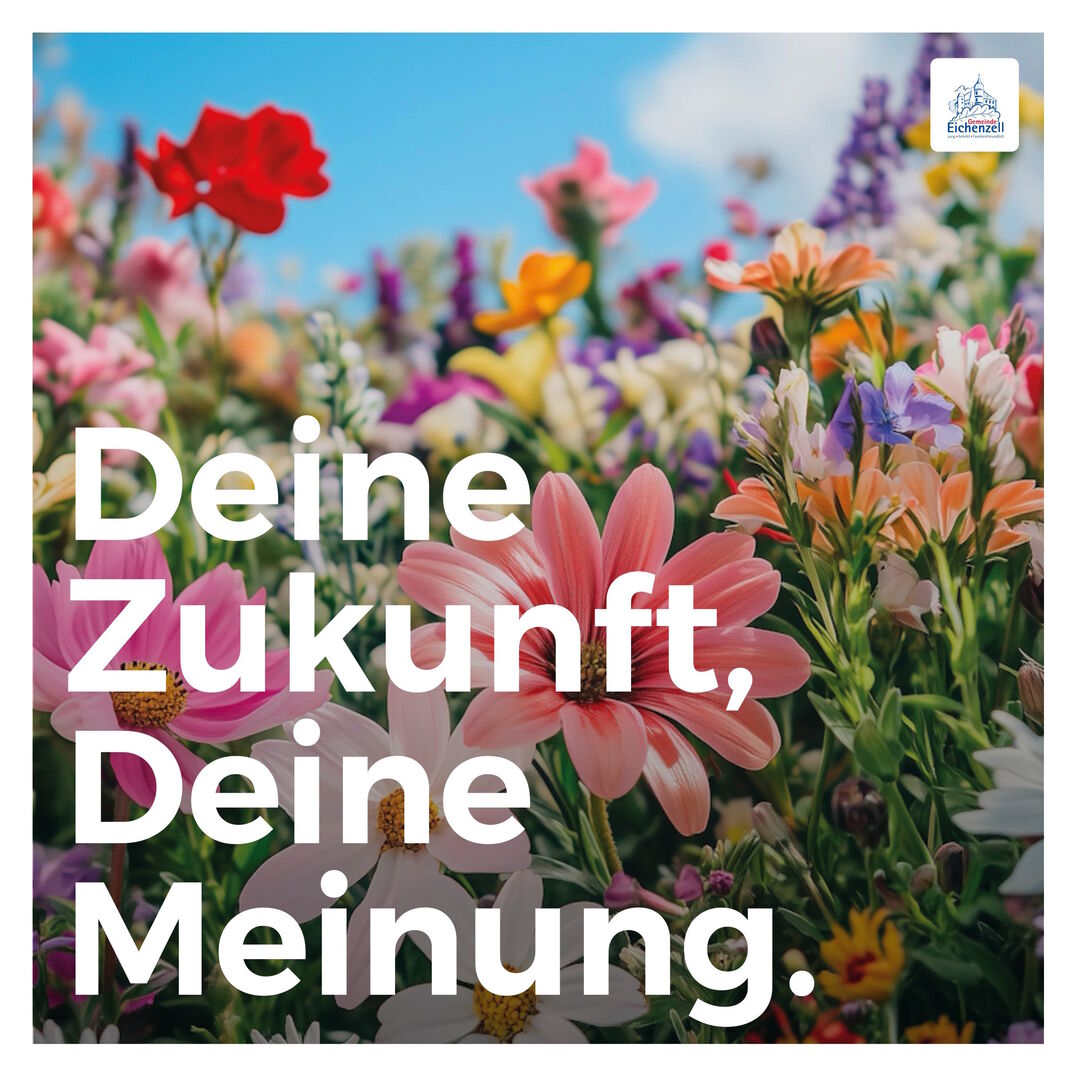 Delfio Plakat Blumen-Deine Meinung - ohne Datum