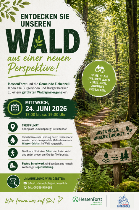 Plakat Geführter Waldspaziergang Eichenzell