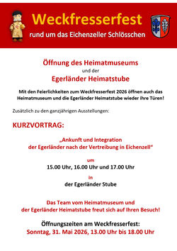 Plakat_Heimatmuseum_und_Egerländer_Stube_Weckfresserfest_2026