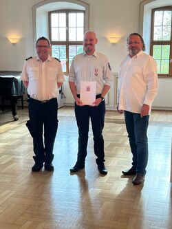 Silbernes Brandschutzehrenzeichen 25 Jahre Florian Stübiger