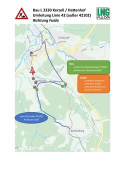Umleitung Bau_Kerzell-Hattenhof_L42H