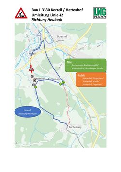 Umleitung Bau_Kerzell-Hattenhof_L42R
